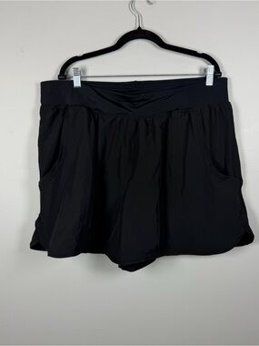 New Swimsuits for All Black Swim Shorts Bottoms Modest High Waisted Size 20